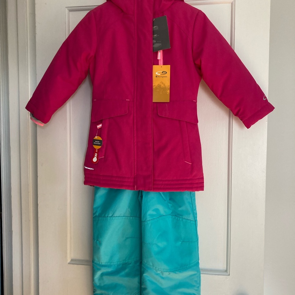 NWT Champion Snow Parka & Bibs XS